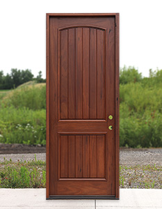 Teak rustic entry doors in 42 x 96